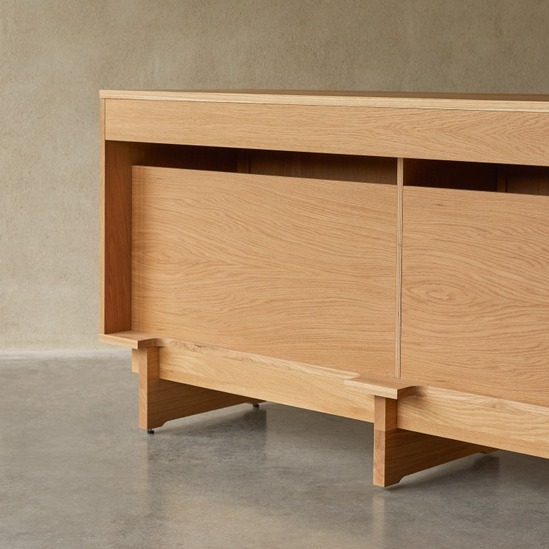 Miu - Badezimmermöbel aus Eiche 170 cm