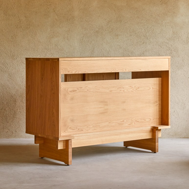 Miu - Solid oak bathroom cabinet - 115 cm