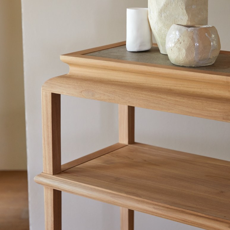 Achille - Console in teak massello 100 cm