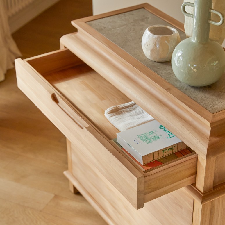 Achille - Chest of drawers in solid teak