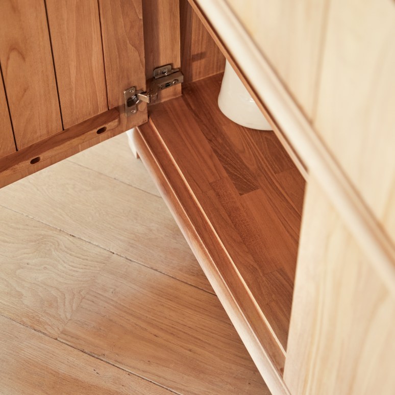 Achille - Sideboard in solid teak, 120 cm