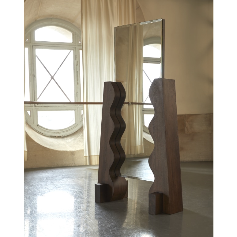 Opéra - Miroir psyché en chêne massif 175x94,5 cm