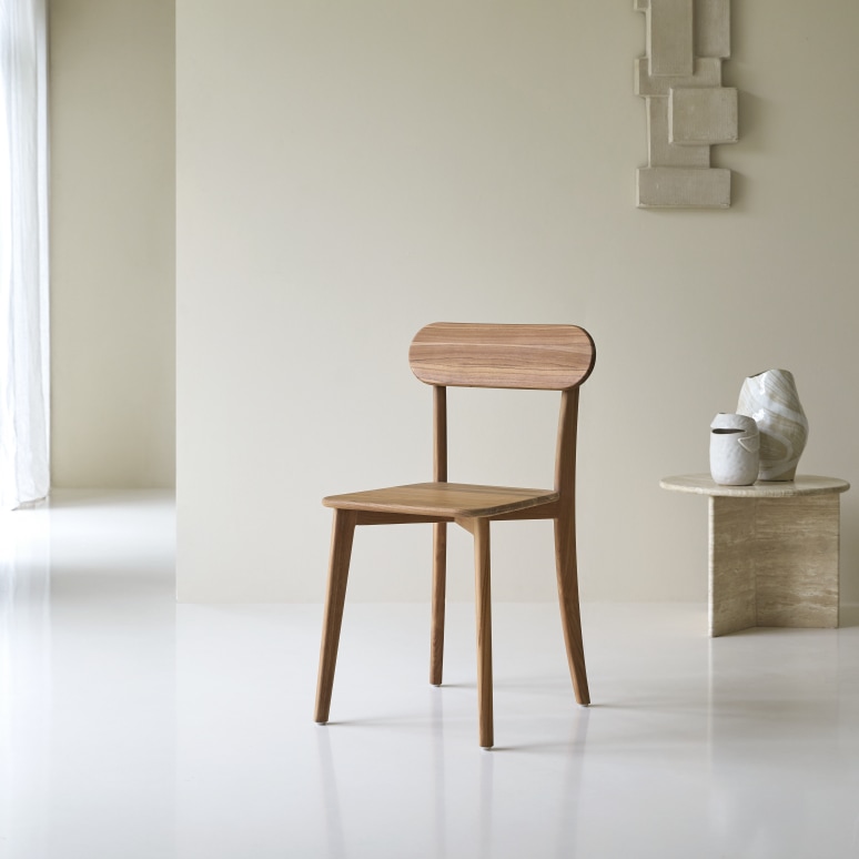 Abel - Solid teak chair