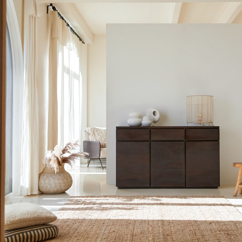 Mahogany credenza discount